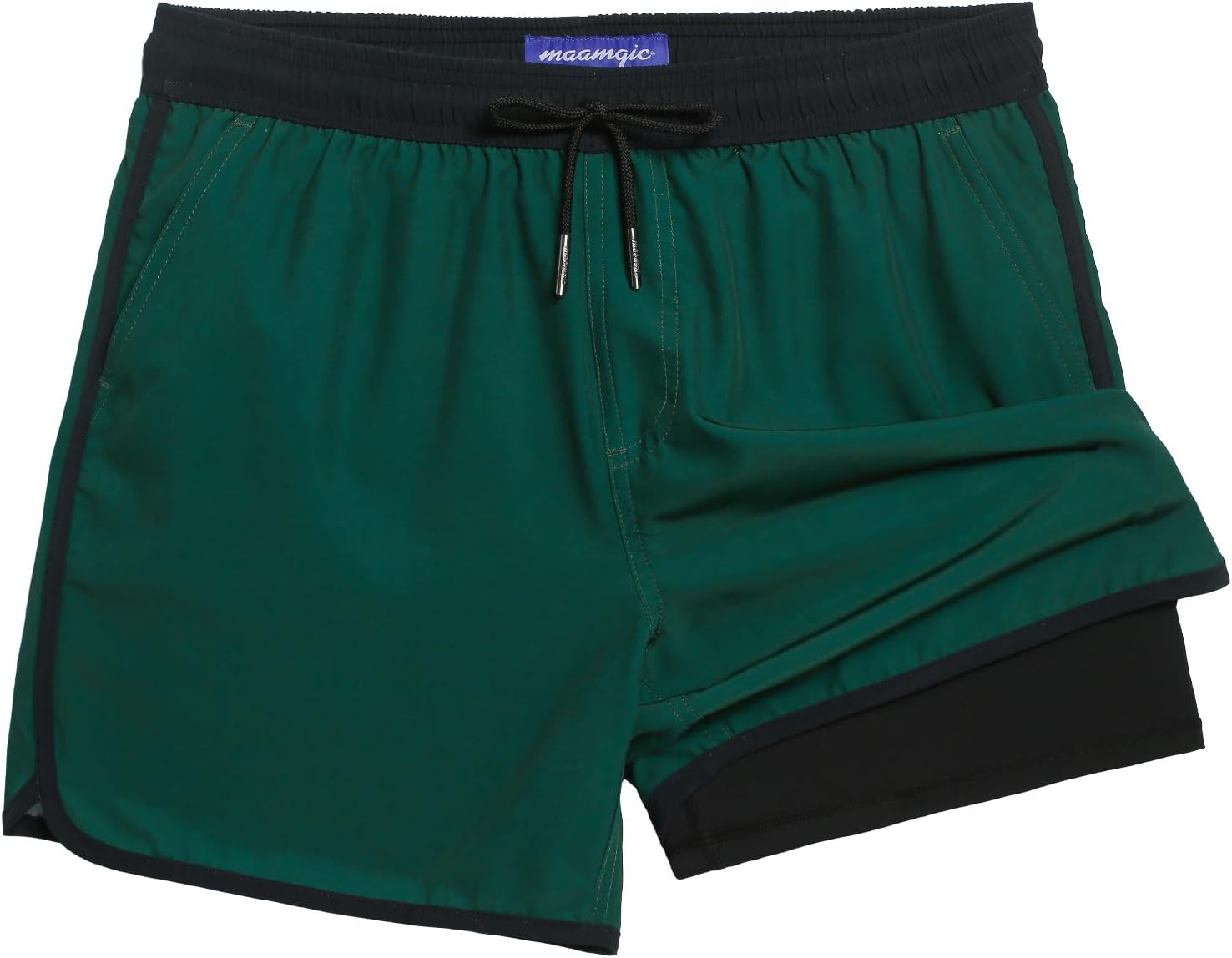 Vintage 80s 90s Style Swim Trunks for Men - Quick Dry Comfort