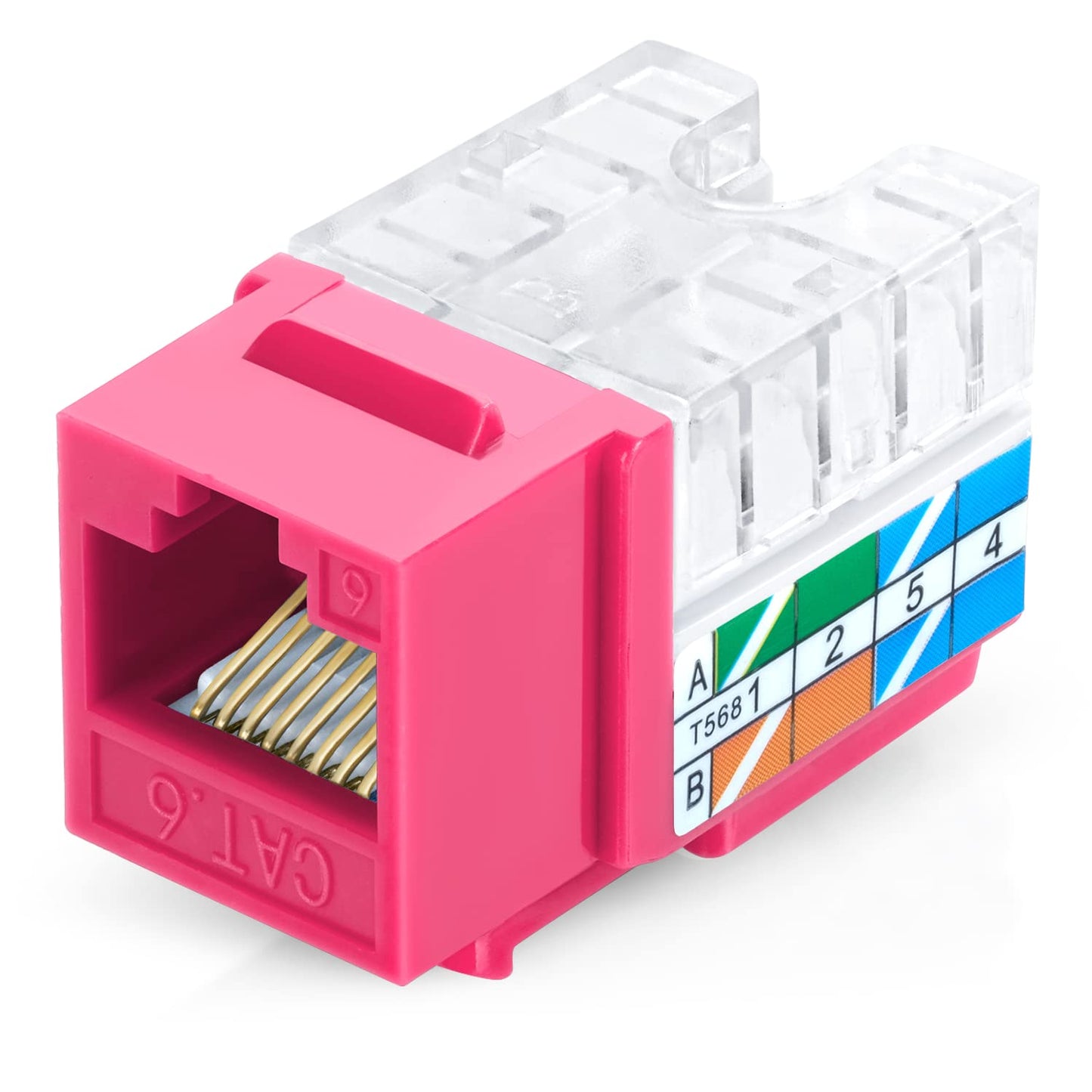 Everest 90 Angled RJ45 Cat6 Keystone Jacks for Easy Networking