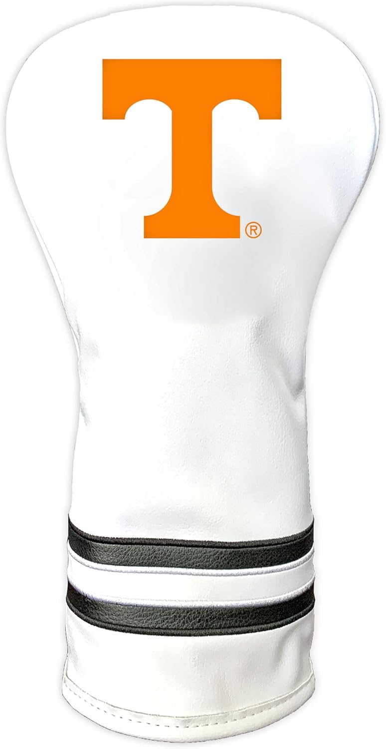 NCAA White Vintage Driver Golf Club Headcover for Team Spirit