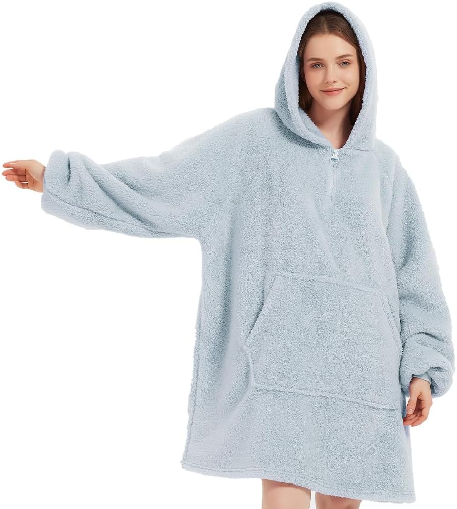 Cozy Wearable Blanket Hoodie - Snuggle Anywhere!