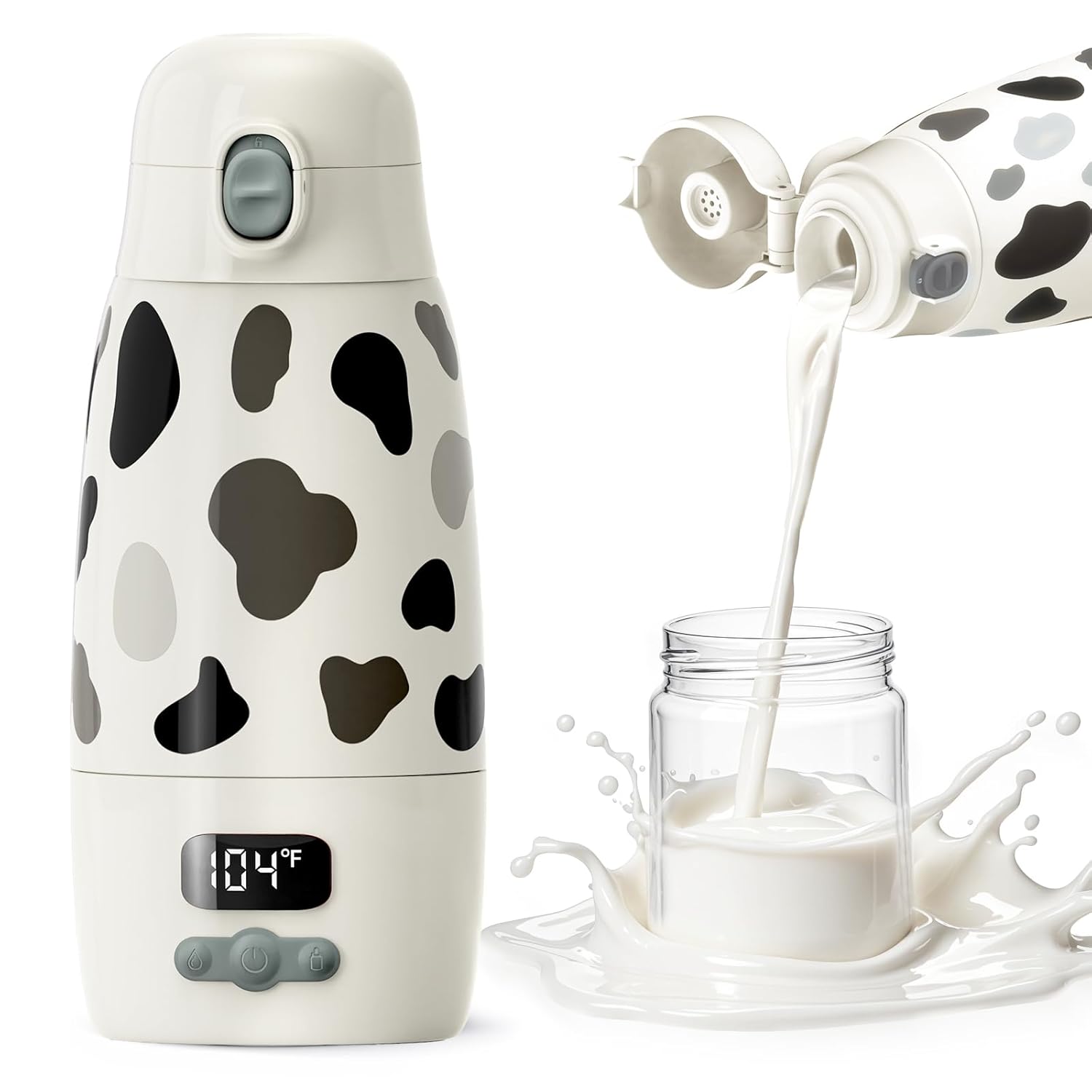 Portable Bottle Warmer for Travel with Fast Heating & Charging