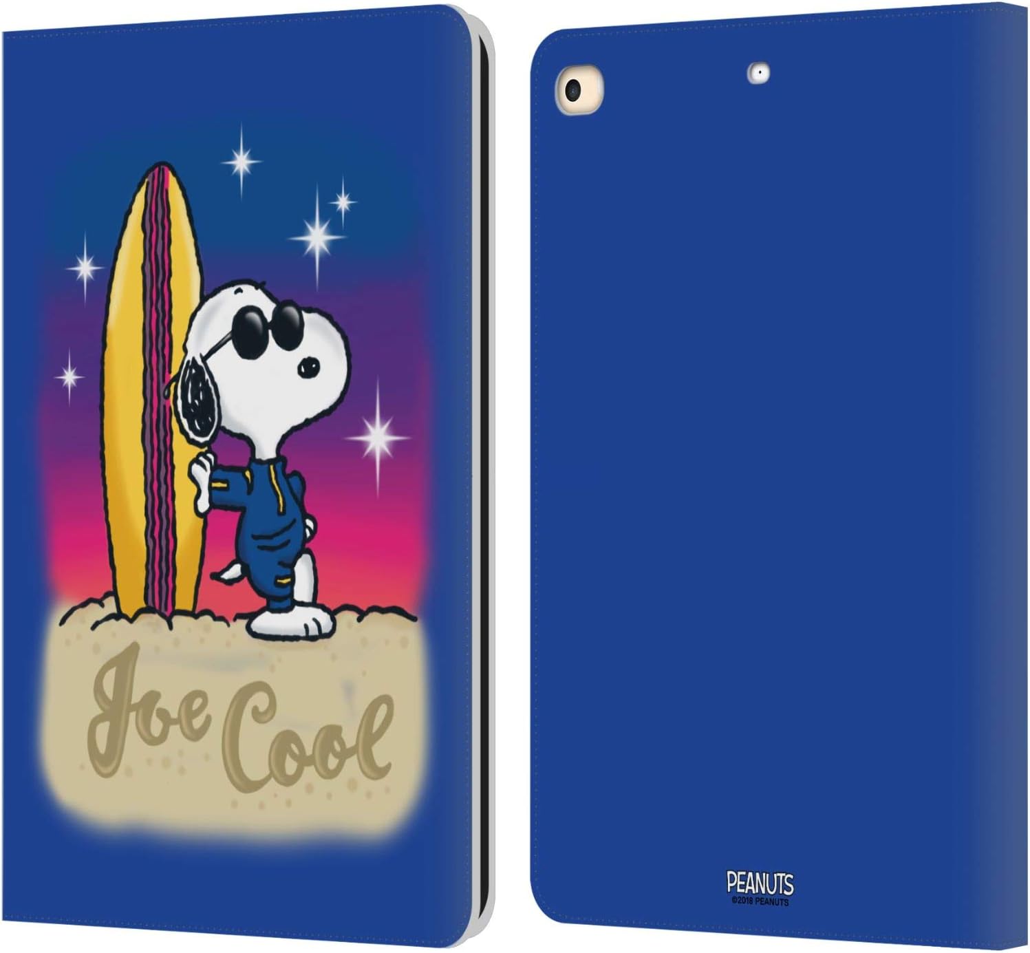 Peanuts Joe Cool Surf Snoopy Wallet Case for iPad 9.7 2017/2018