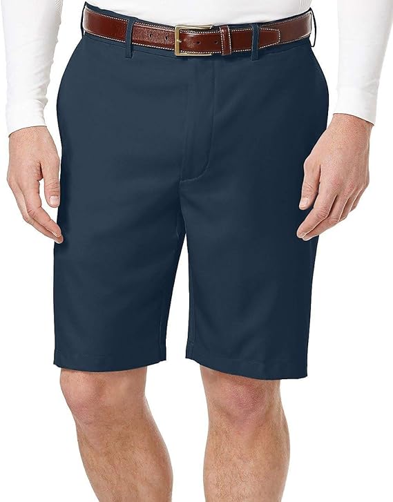 PGA TOUR Men's Flat Front Golf Short with Expandable Waistband