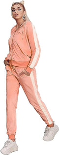 Facitisu Tracksuit for Women Velour 2 Piece Hoodie and Joggers