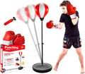 Punching Bag for Kids with Stand - Adjustable 34-44in Boxing Set