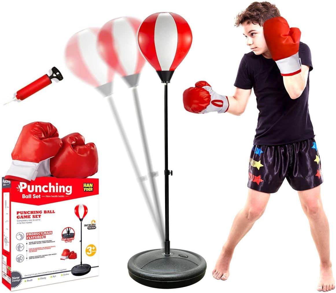 Adjustable Kids Punching Bag Set - Fun Boxing Toy!