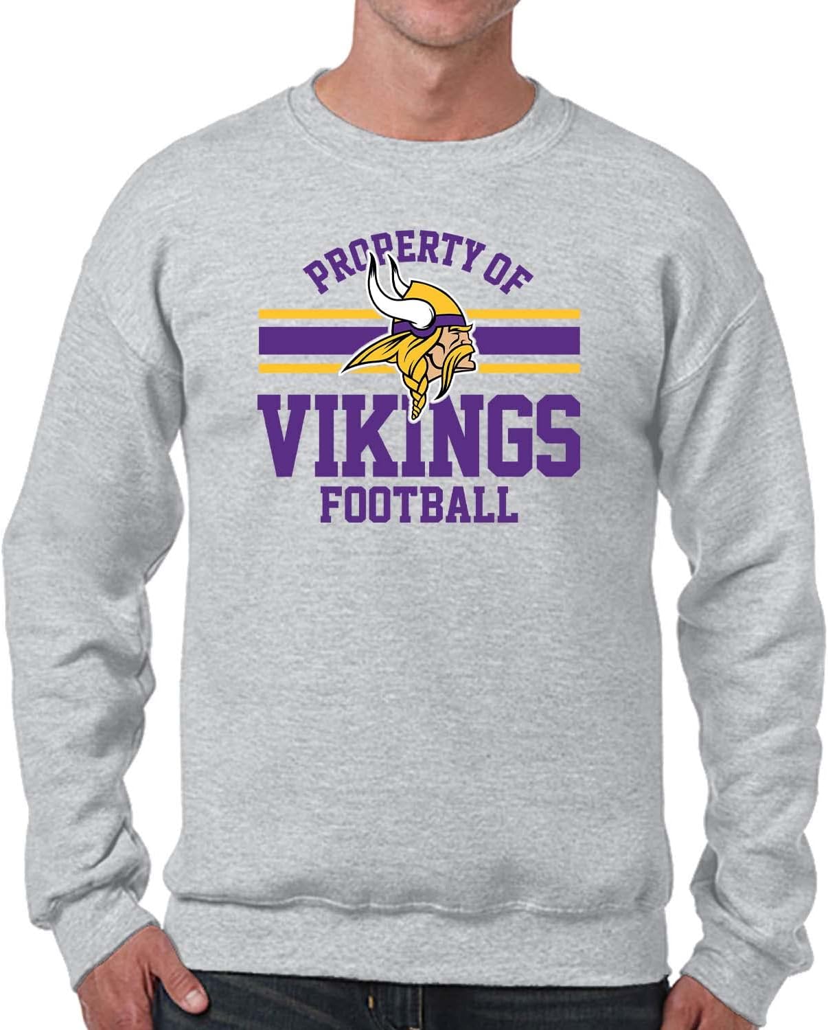 Property Of Minnesota Vikings Crewneck Sweatshirt for Fans