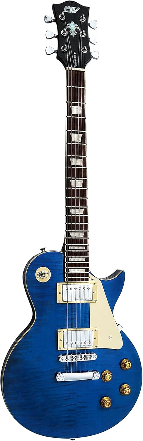 IYV 6 String Solid-Body Electric Guitar in Ocean Blue Review