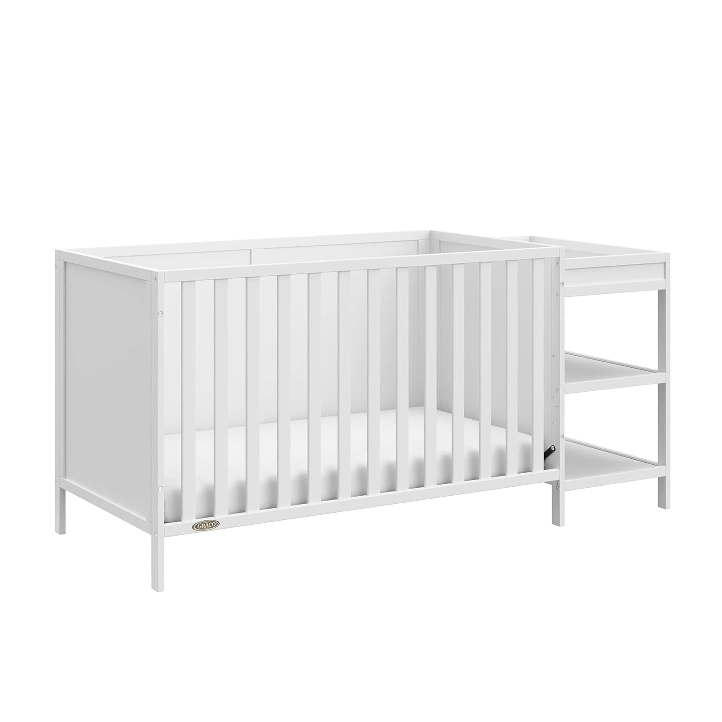 Graco Theo 5-in-1 Convertible Crib & Changer for Growing Families