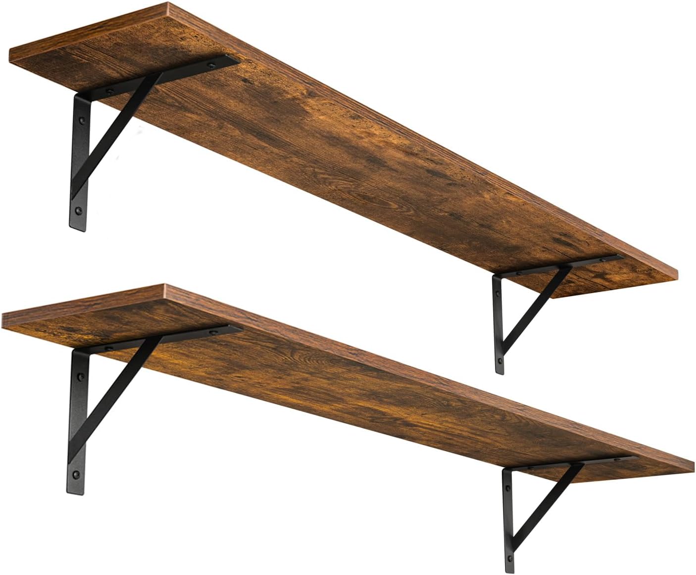 DINZI LVJ Long Wall Shelves Set of 2 for Stylish Home Storage