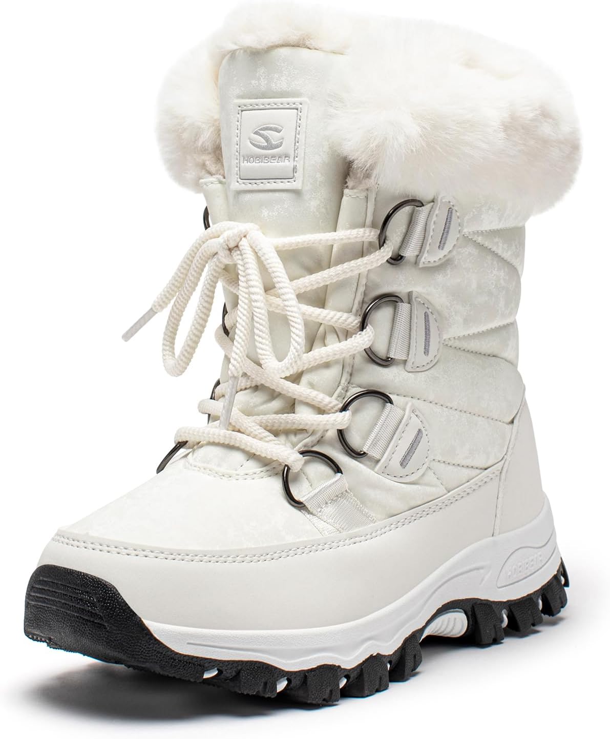 HOBIBEAR Women's Snow Boots: Warm, Water-Resistant Mid-Calf Booties