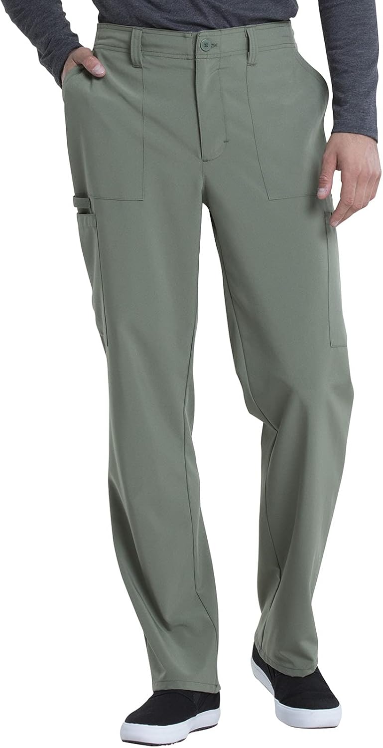 Dickies Men's Scrub Pant with 6 Pockets and Elastic Waistband