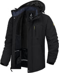 Men's Winter Ski Jacket Waterproof Fleece Coat for Cold Weather