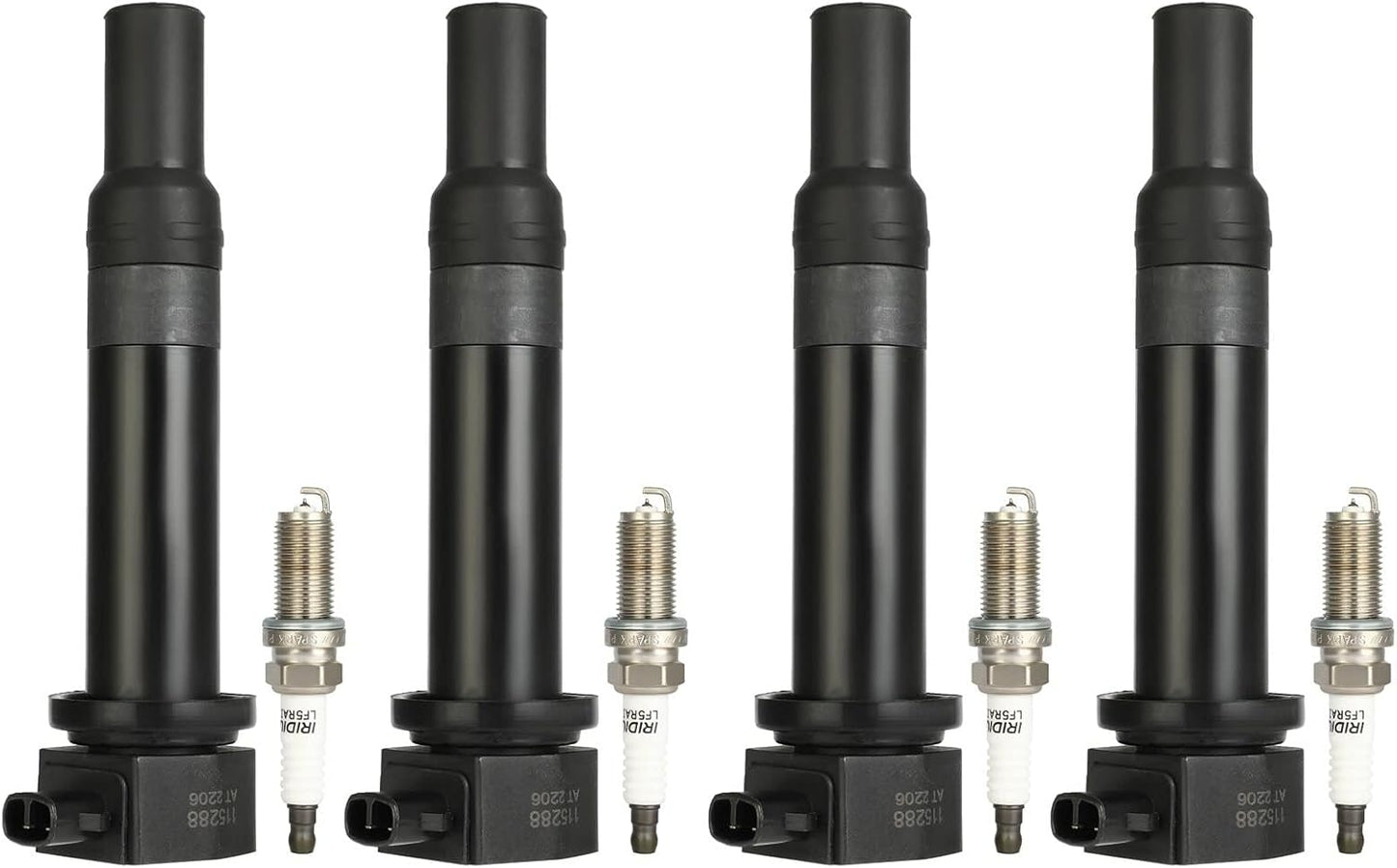 ECCPP UF499 Ignition Coils and Spark Plugs for Hyundai Kia