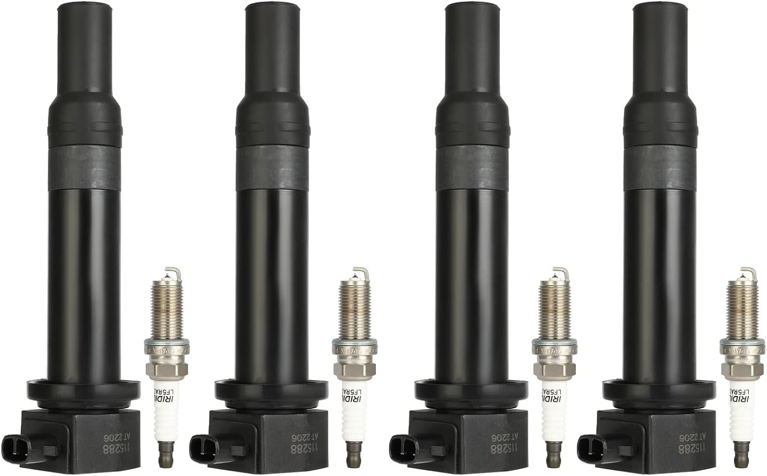 ECCPP UF499 Ignition Coils and Spark Plugs for Hyundai Kia