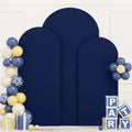 Navy Blue Wedding Arch Covers Set of 3 for Elegant Decor