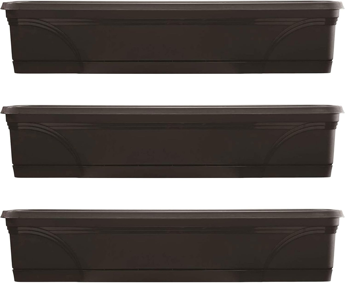 36-Inch Medallion Hanging Windowsill Garden Box Planter Set