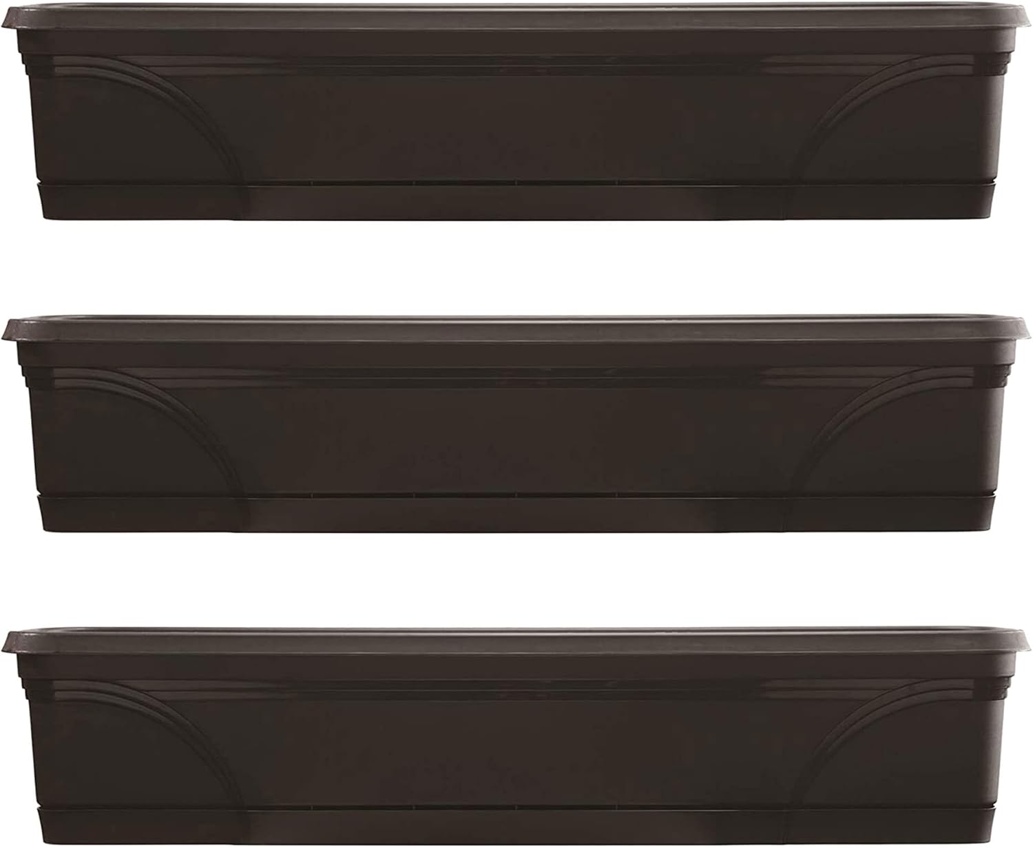 36-Inch Medallion Hanging Windowsill Garden Box Planter Set