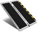 Protable Wheelchair Ramp 4FT - Folding Aluminum Ramp Holds 600lbs