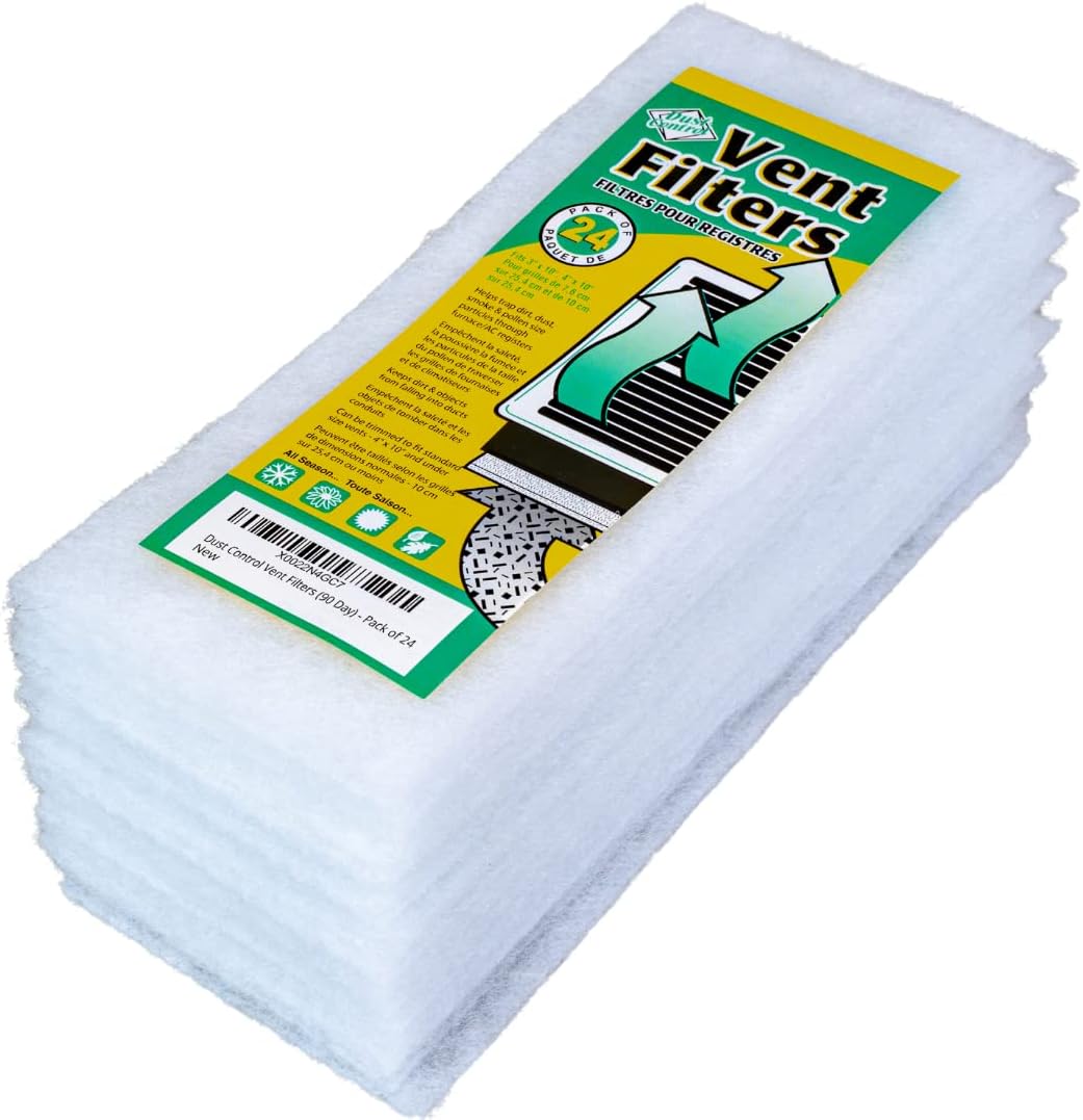 24-Pack Dust Control Vent Filters: Breathe Clean Air!