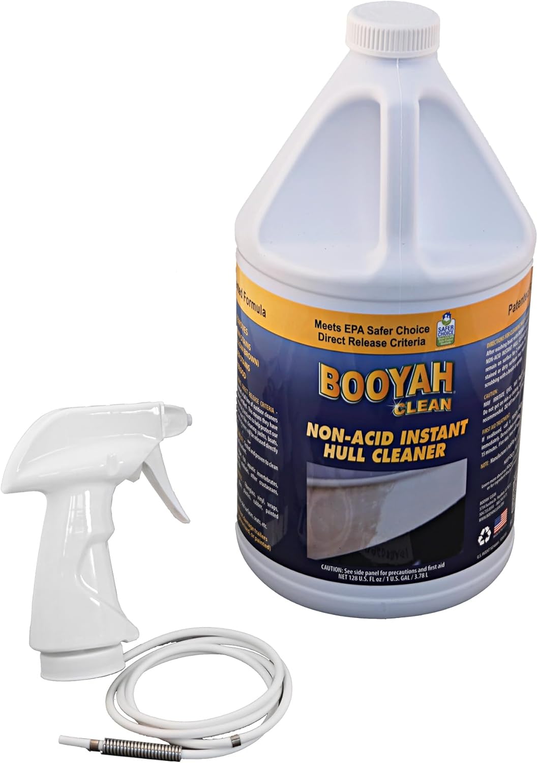 Booyah Clean Non-Acid Hull Cleaner for Boats - Powerful Stain Remover