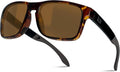 Brown Polarized Wayfarer Sunglasses for Men - Corning Glass Lens
