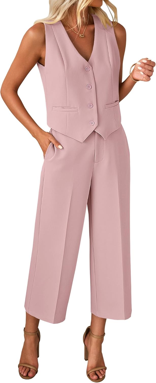 Luvamia Pant Suits for Women: Dressy Casual 2 Piece Sets