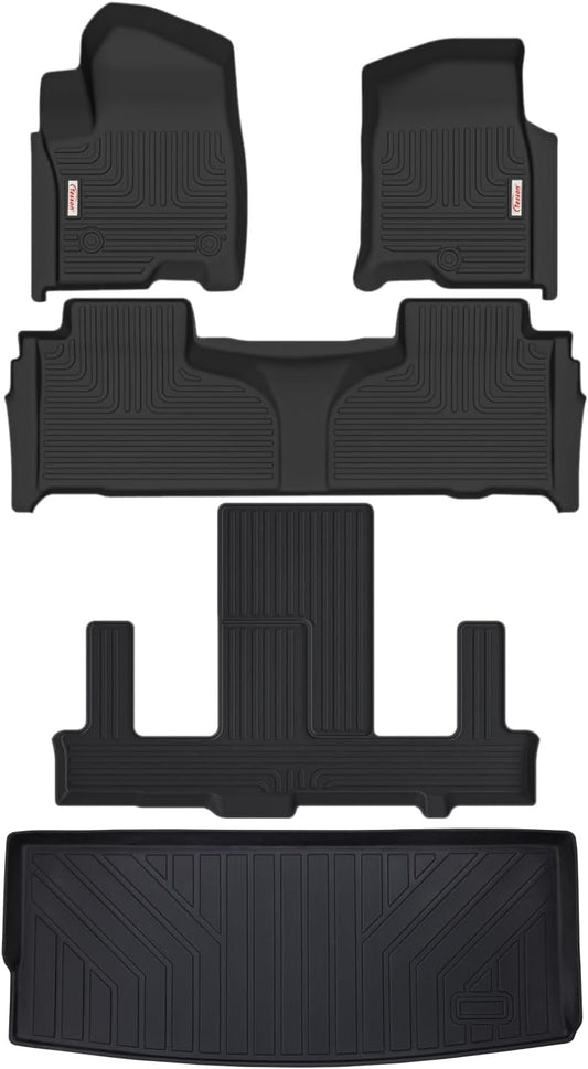 Custom Fit Tesson Floor Mats for Chevy Tahoe and GMC Yukon 2021-2026