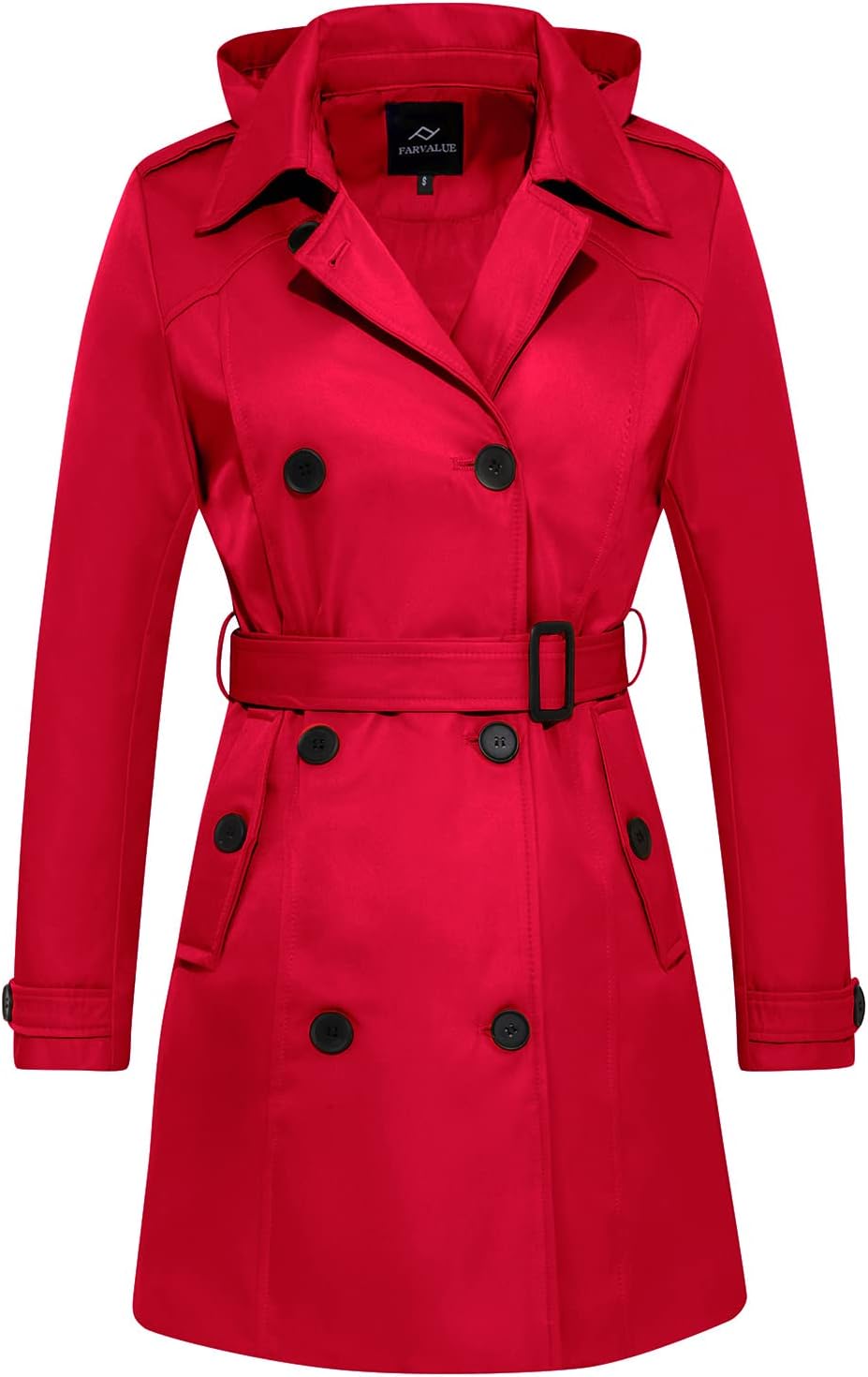 FARVALUE Women's Waterproof Trench Coat for All Seasons Style