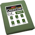 6 ft x 8 ft Green Canvas Tarp 12 Oz Heavy Duty - Water Resistant