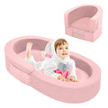 QUCHI Toddler Travel Bed 2-in-1 Portable Foldable Toddler Cot