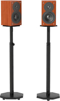 Universal Floor Speaker Stands Pair - Adjustable 32.6 to 43 in Height