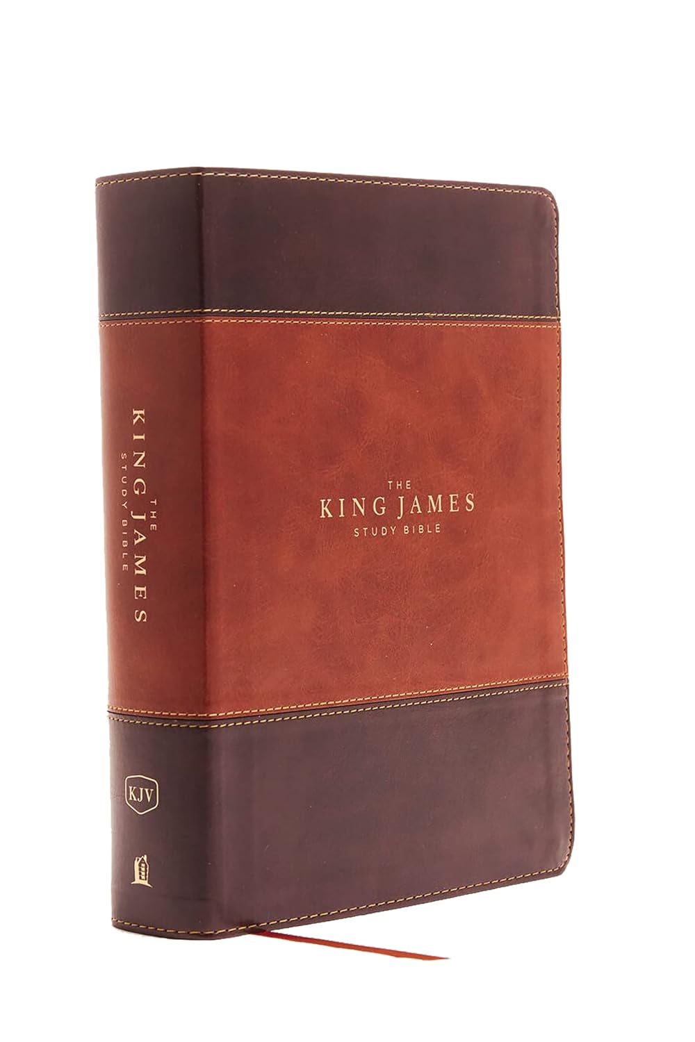 KJV Study Bible, Leathersoft, Brown, Thumb Indexed Edition