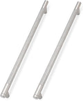 6 Pack Brushed Satin Nickel Cabinet Pulls knurled 10 in Hole Centers