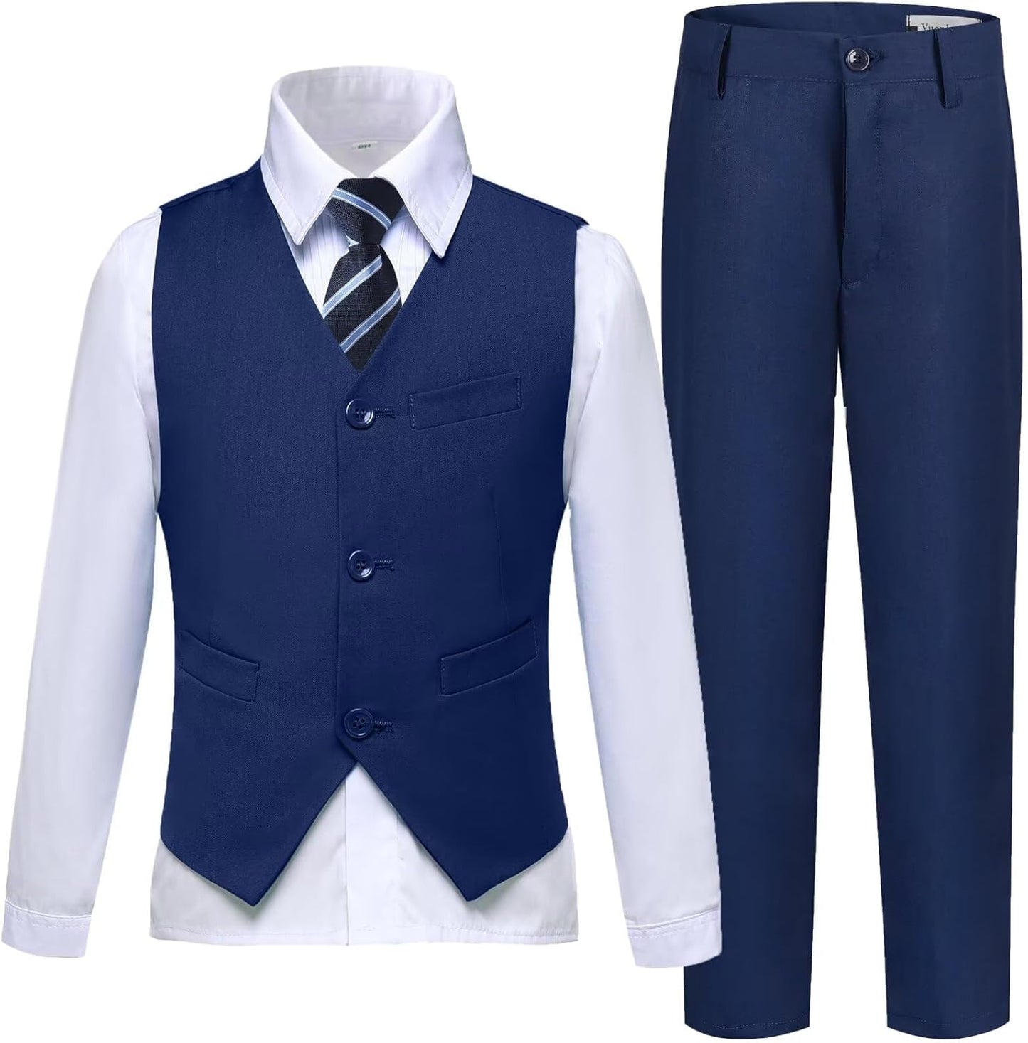Boys Suit Kids Tuxedo Set for Toddler Vest Pants Outfit