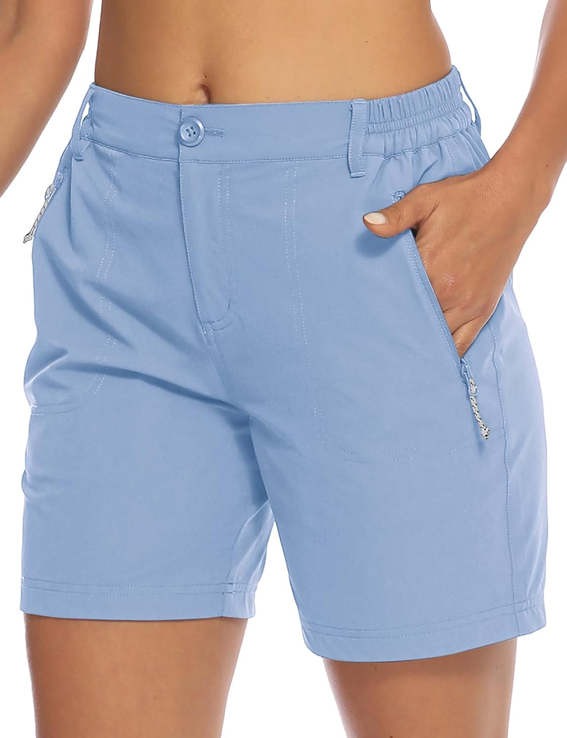 TBMPOY Women's 6in Hiking Cargo Shorts for Active Summer Fun