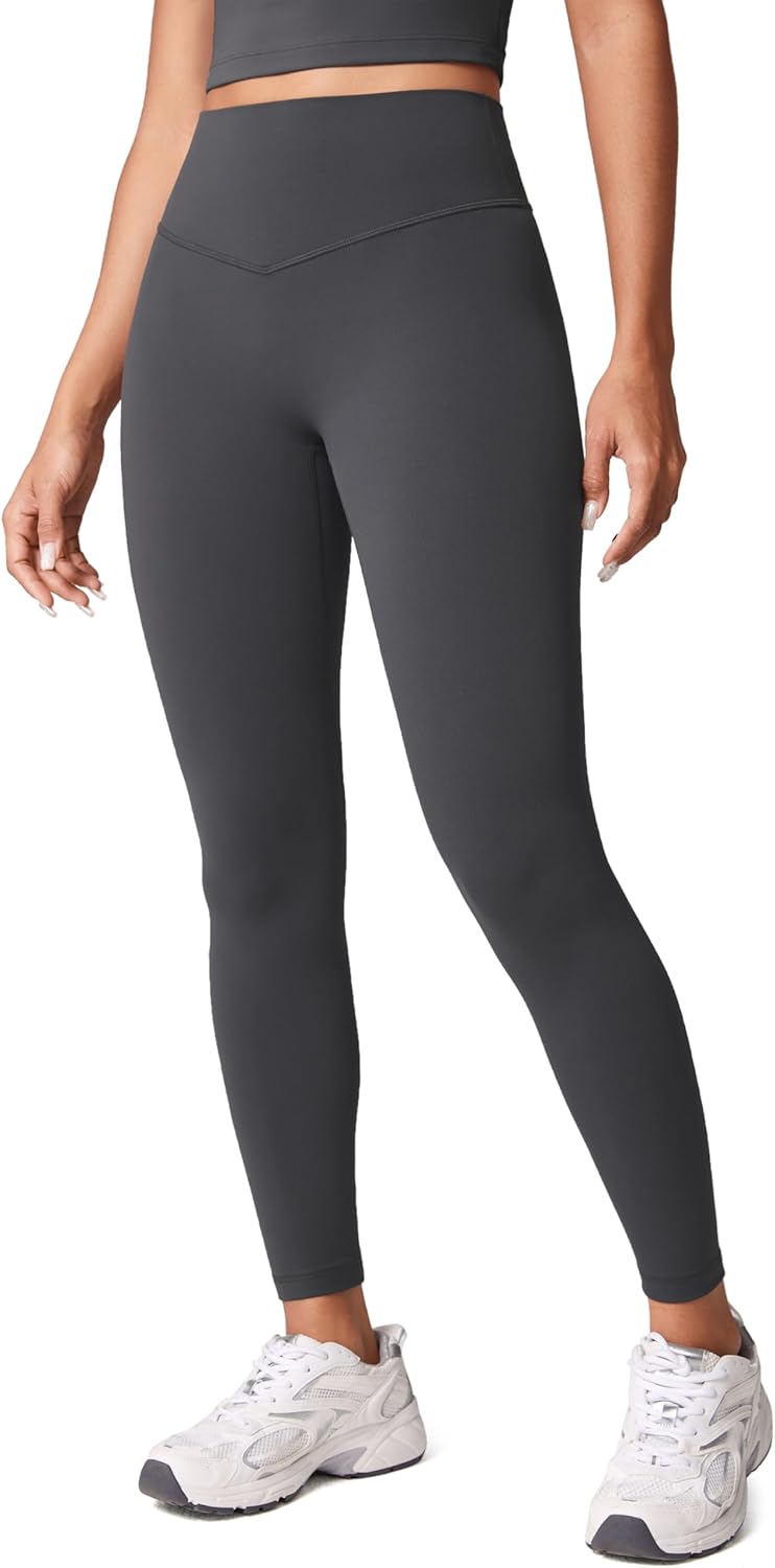 Hugcurve No Front Seam High Waisted Workout Leggings for Women