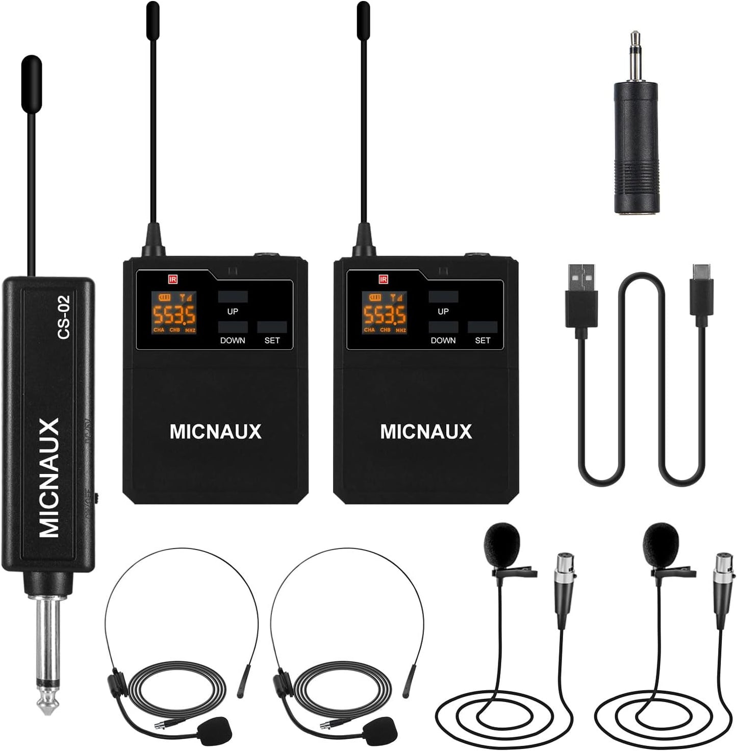 Wireless Lapel Microphone System for Clear Audio in Events