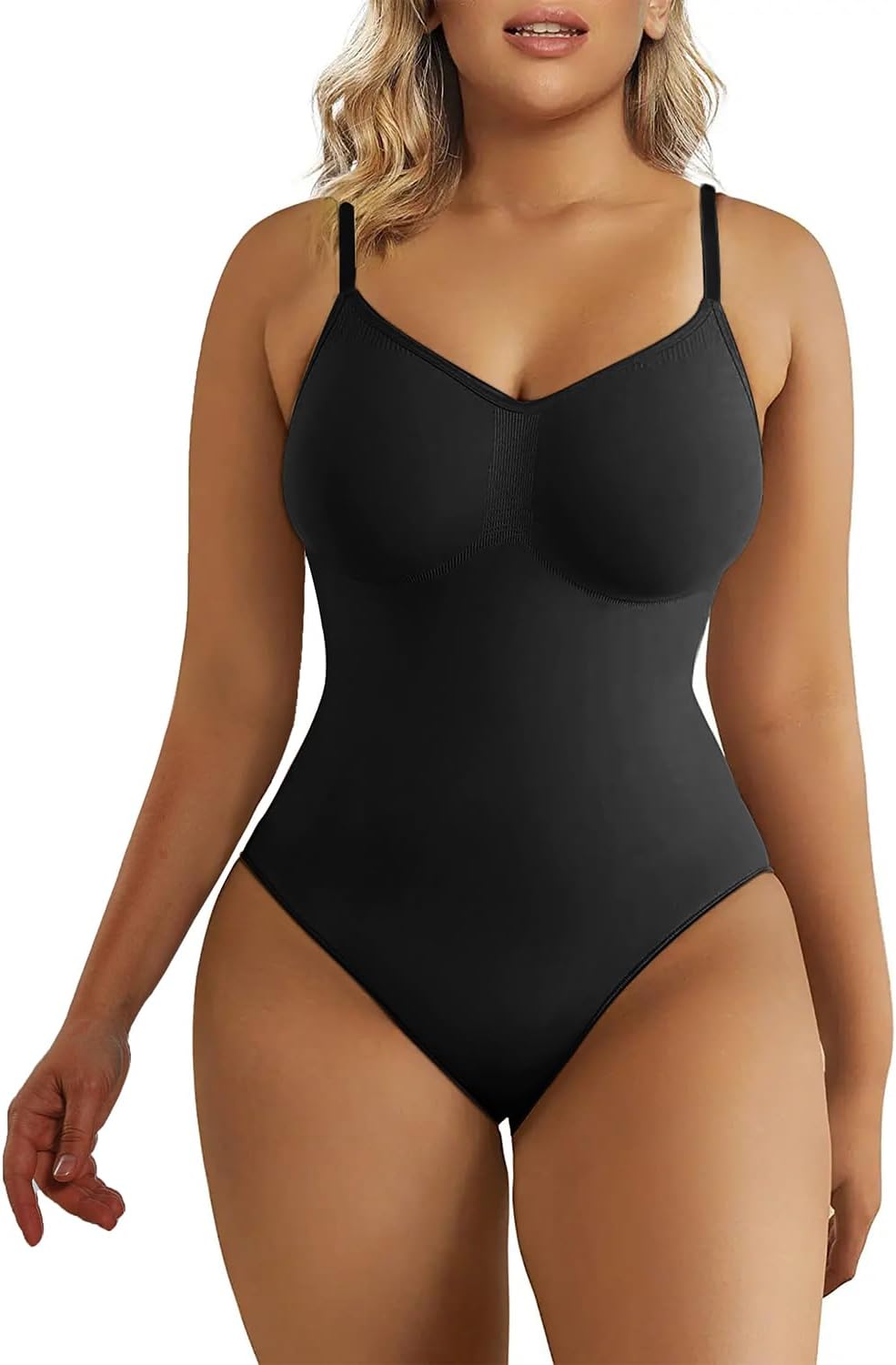 SHAPERX Women's Shapewear Bodysuit for Tummy Control and Comfort