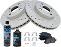 Front Brake Pad & Rotor Kit for 1998-02 Corolla Prizm - G-Coated Set