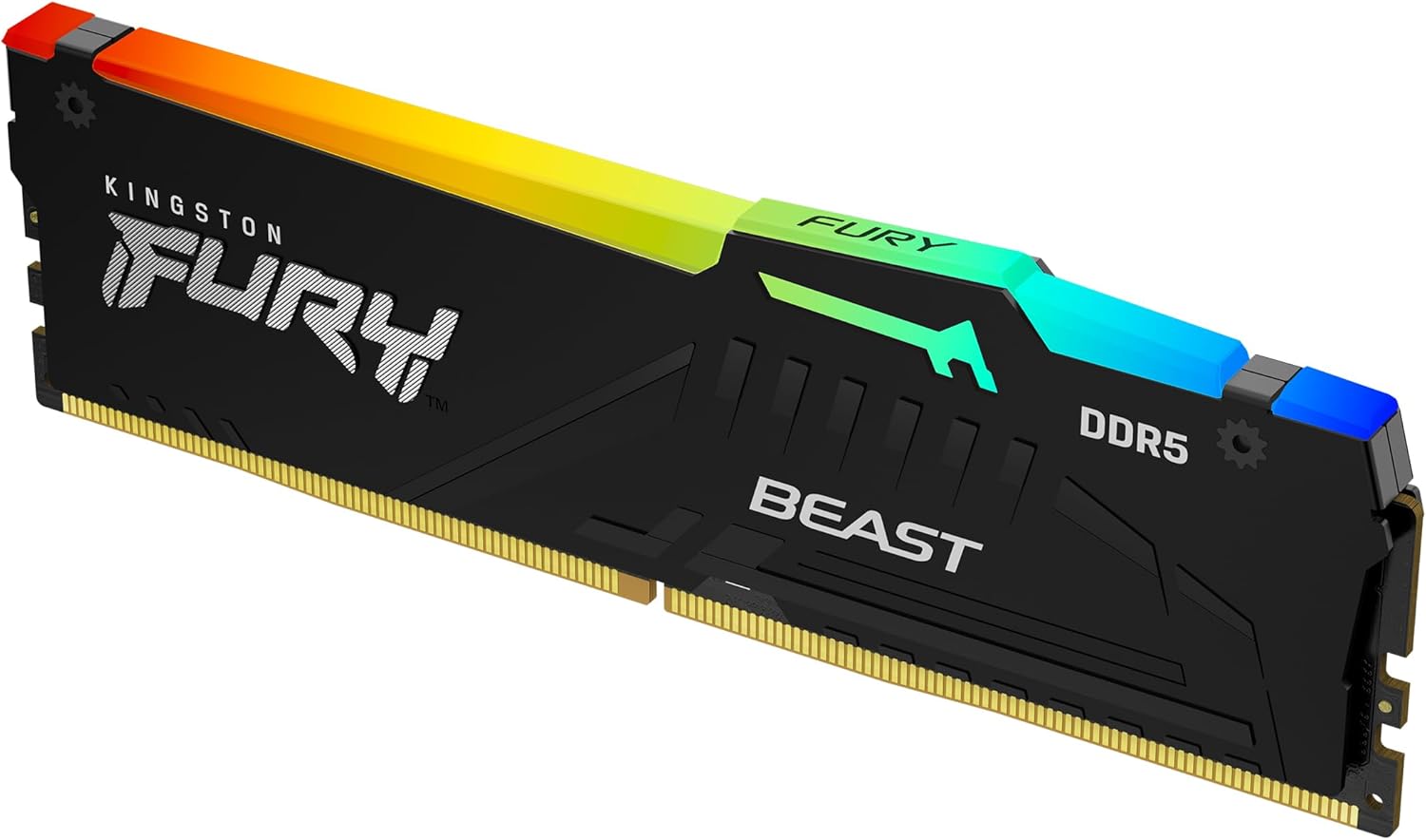 Kingston Fury Beast RGB 32GB 6400MT/s DDR5 Memory for Gamers