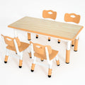 Kids Table and 4 Chairs Set Height Adjustable Kids Table & Chair