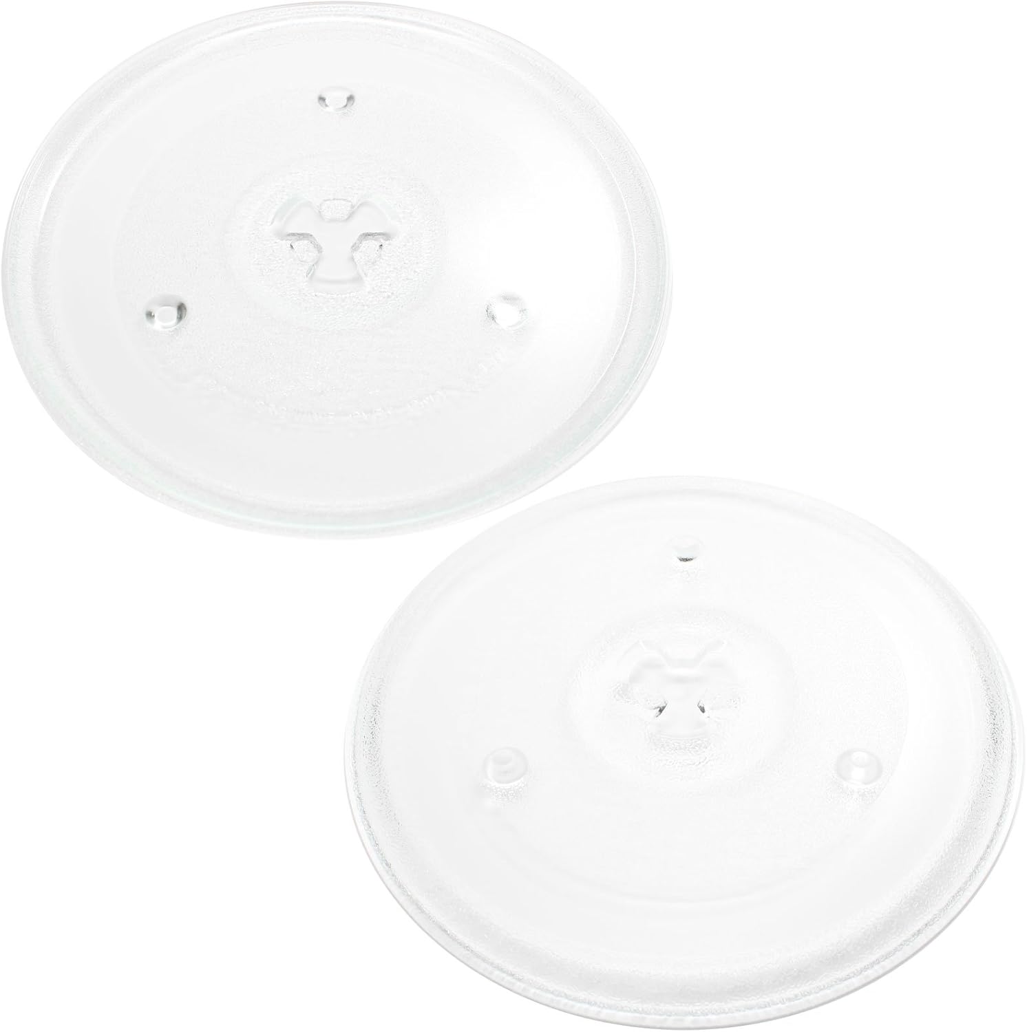 Upstart Battery 2-Pack Hamilton Beach Microwave Glass Plates - Exact Fit & Durable - 10 1/2 Size