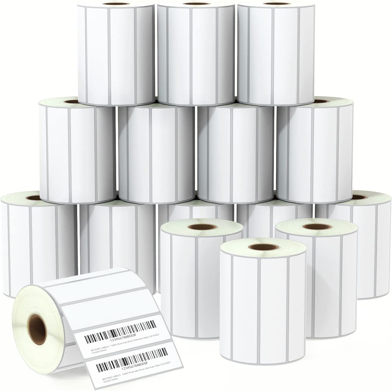 BETCKEY 4 in x 1 in Multipurpose Labels for Zebra & Rollo Printers