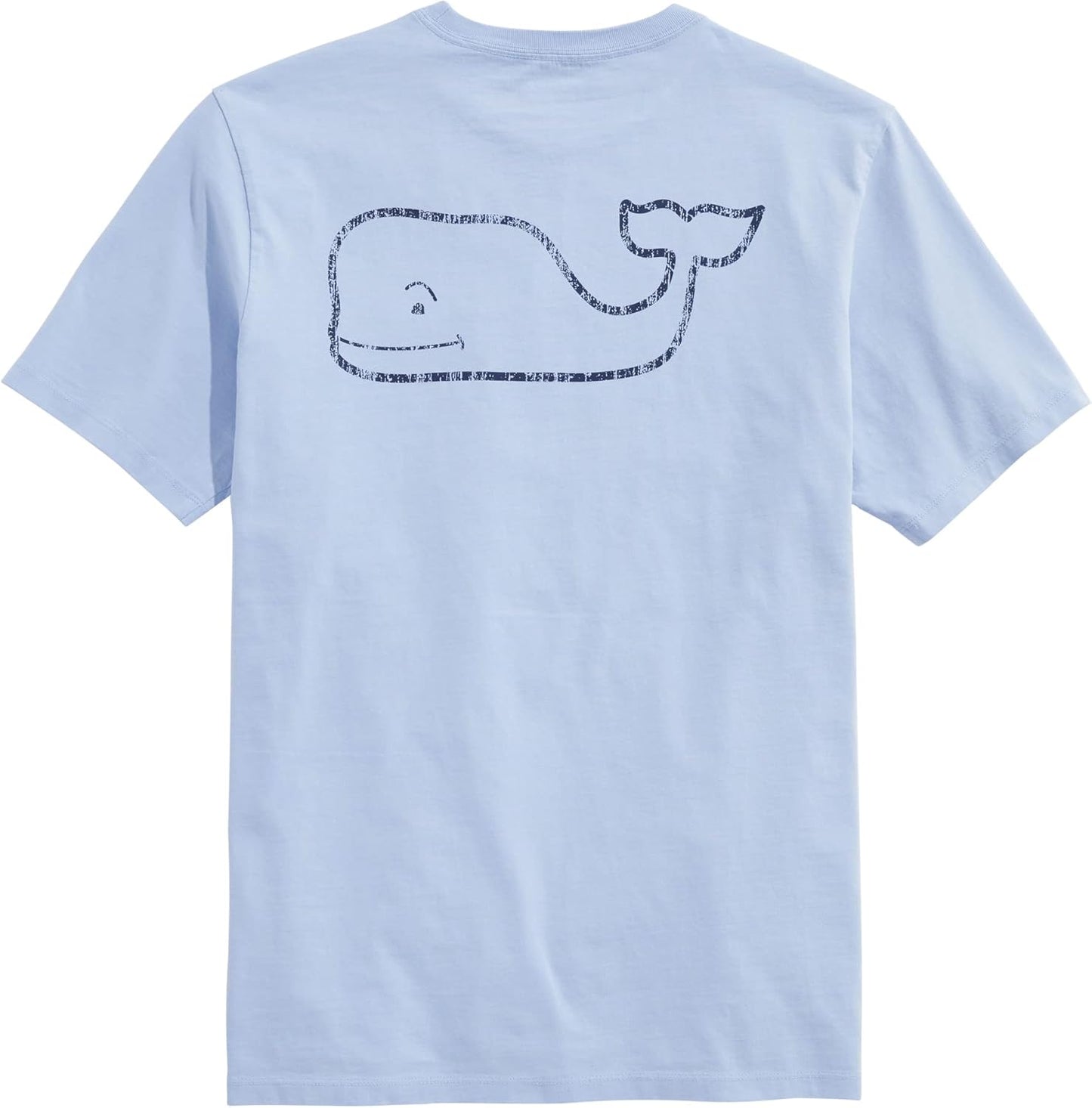 Men's Short-Sleeve Vintage Whale Pocket Tee for Timeless Style