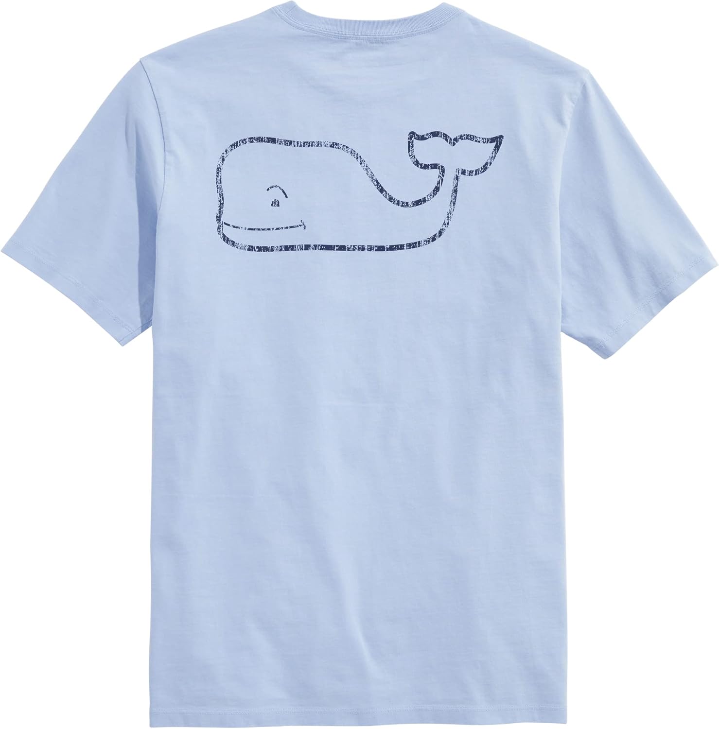 Men's Short-Sleeve Vintage Whale Pocket Tee for Timeless Style