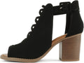 Soda Womens Fashion Aran Open Toe Heel Sandal - Stylish (Style FSZS)