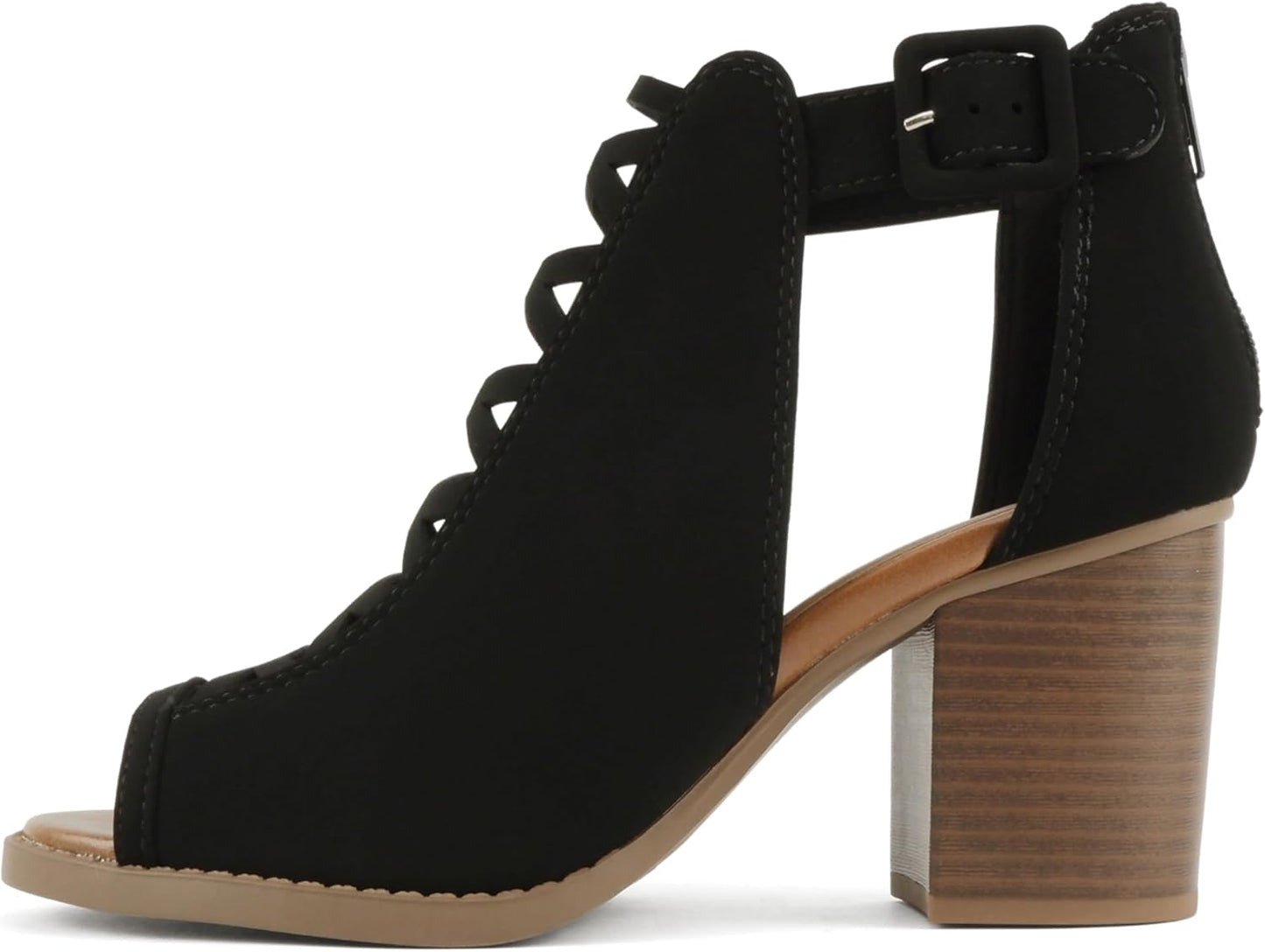 Soda Womens Fashion Aran Open Toe Heel Sandal for Stylish Look