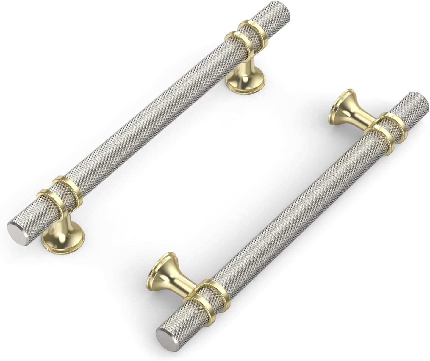 Gold and Brushed Nickel Cabinet Pulls for Kitchen and Bathroom