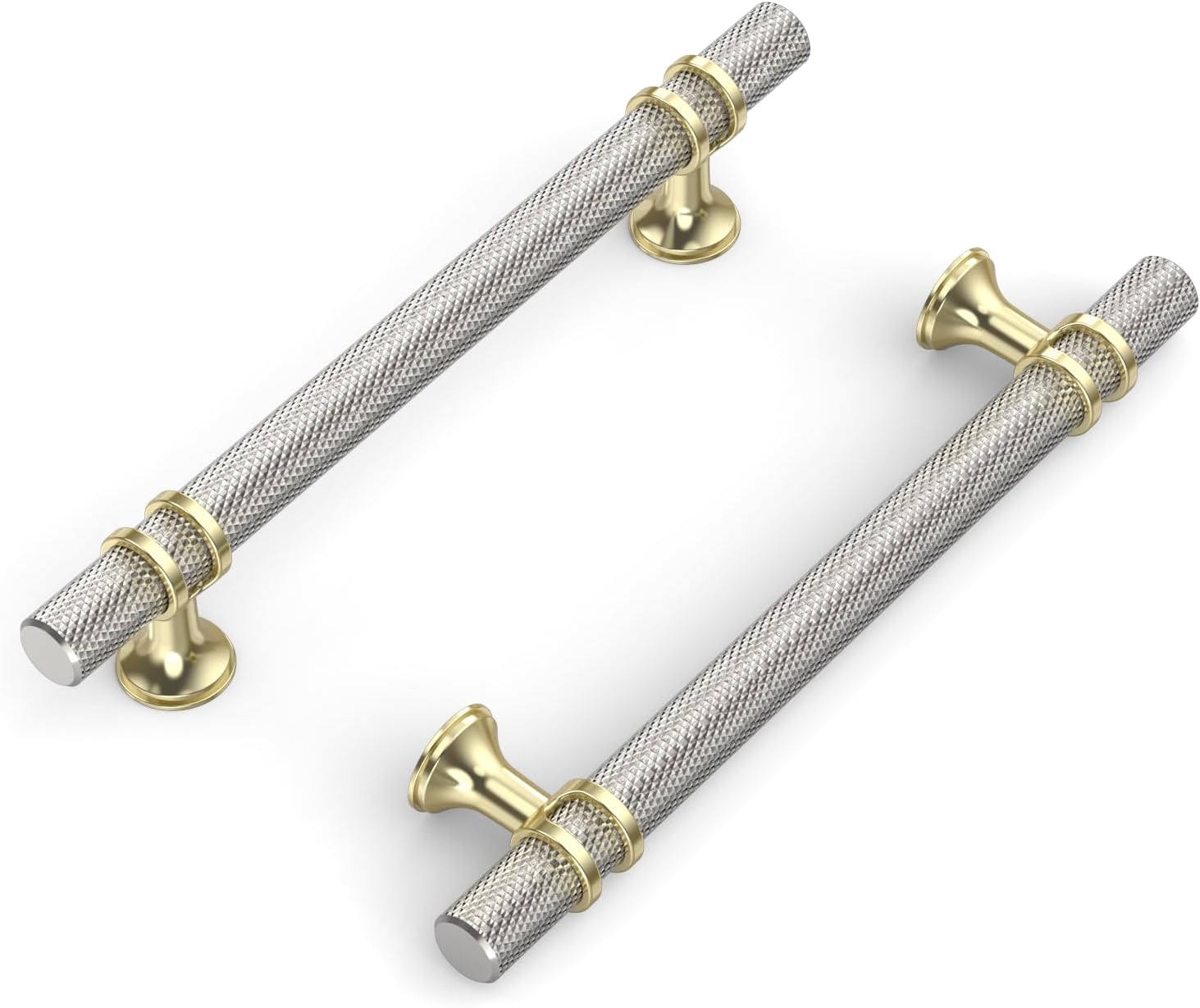 Gold and Brushed Nickel Cabinet Pulls for Kitchen and Bathroom
